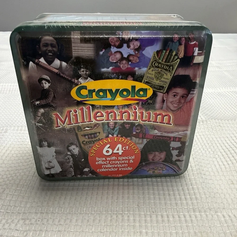 Lot 3 Sealed New Vintage Crayola Collectible‎ Tin Crayons 64 Ct Y2K Discontinued